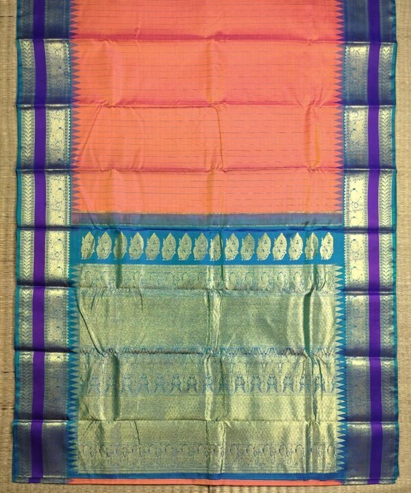 KORVAI KANJEEVARAM HANDLOOM SILK SAREE - Image 2