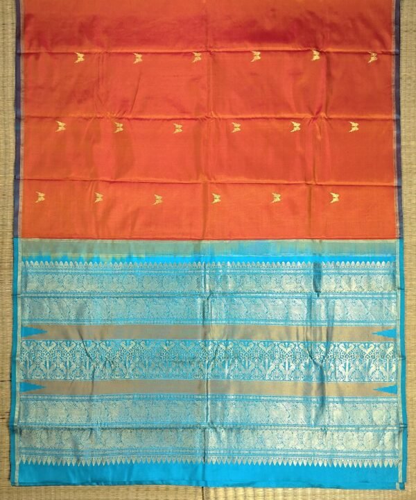 PETNI KANJEEVARAM HANDLOOM SILK SAREE - Image 2