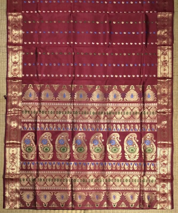 BALUCHARI HANDLOOM SILK SAREE - Image 2