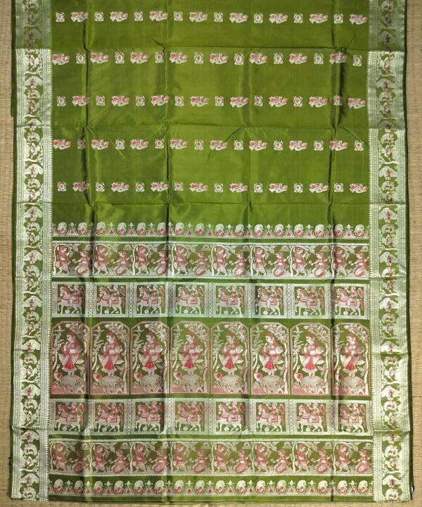 BALUCHARI HANDLOOM SILK SAREE - Image 2