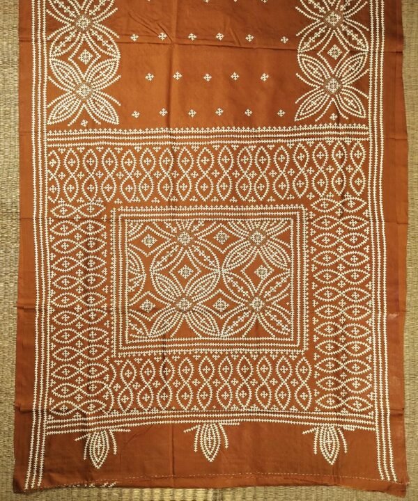 KATHIAWAD EMBROIDERED KATAN SILK SAREE - Image 2