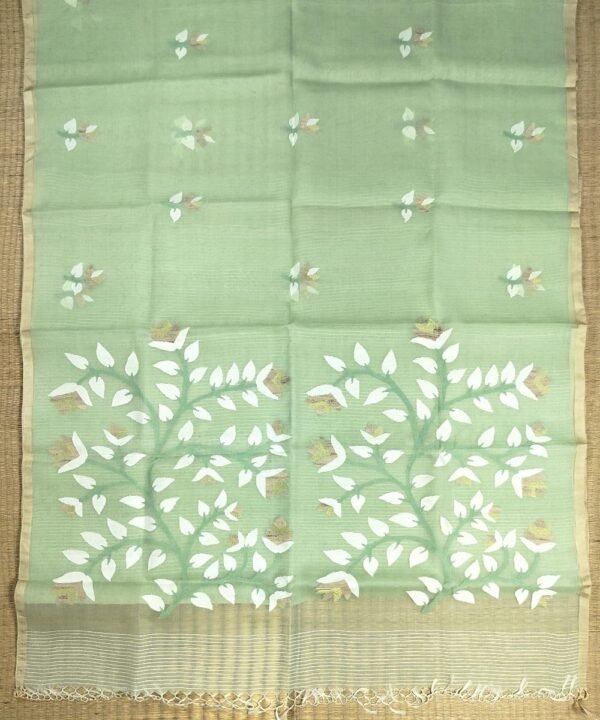 JAMDANI HANDLOOM SILK SAREE - Image 2