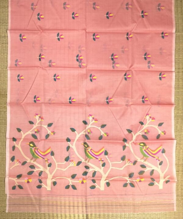 JAMDANI HANDLOOM SILK SAREE - Image 2