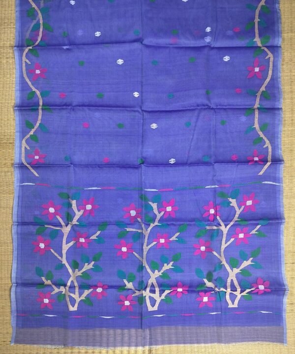 JAMDANI HANDLOOM SILK SAREE - Image 2