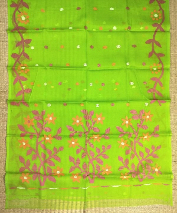 JAMDANI HANDLOOM SILK SAREE - Image 2