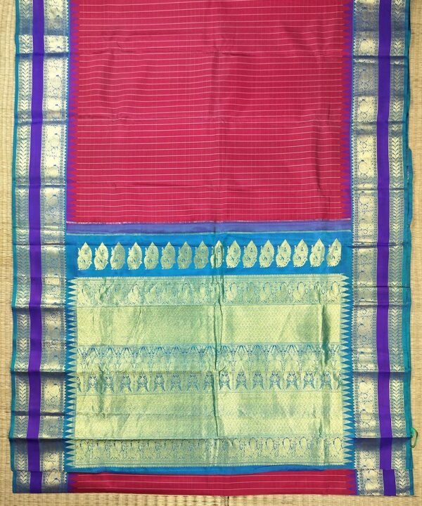 KORVAI KANJEEVARAM HANDLOOM SILK SAREE - Image 2
