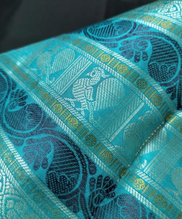 KORVAI KANJEEVARAM HANDLOOM SILK SAREE - Image 3