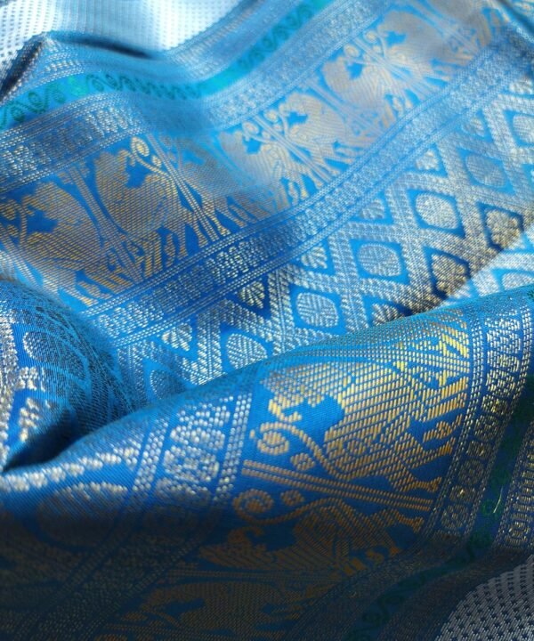 KORVAI KANJEEVARAM HANDLOOM SILK SAREE - Image 3