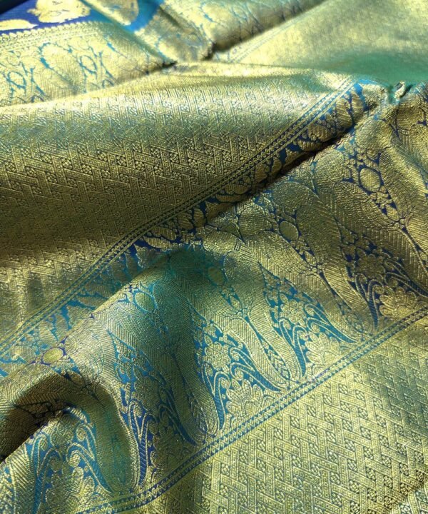 KORVAI KANJEEVARAM HANDLOOM SILK SAREE - Image 3