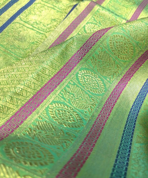 KORVAI KANJEEVARAM HANDLOOM SILK SAREE - Image 3