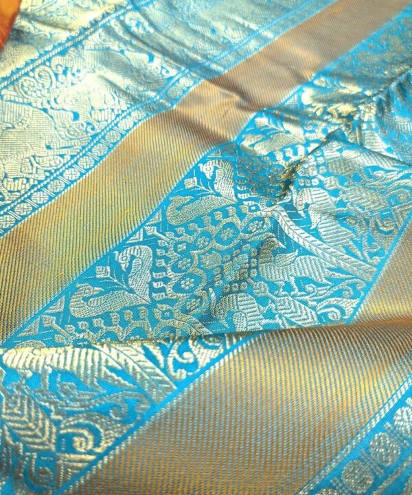 PETNI KANJEEVARAM HANDLOOM SILK SAREE - Image 3