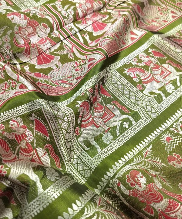 BALUCHARI HANDLOOM SILK SAREE - Image 3