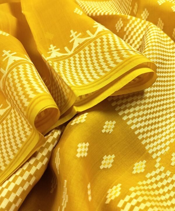 JAMDANI HANDLOOM SILK SAREE - Image 3