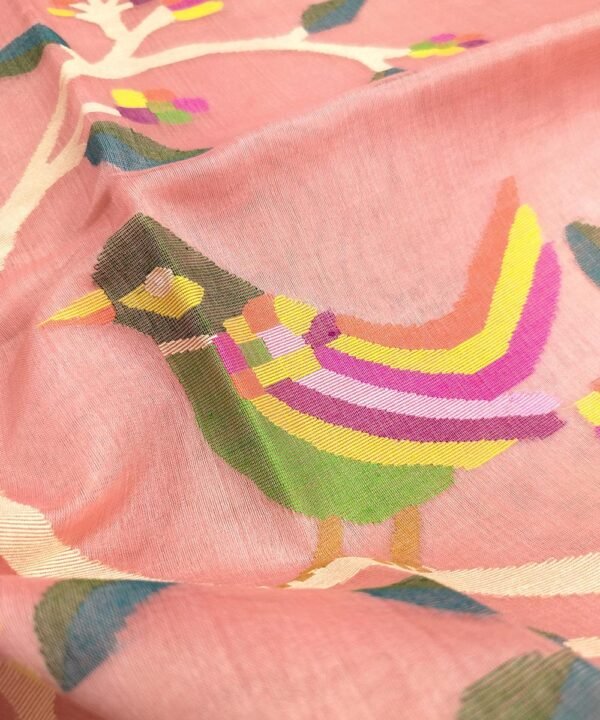 JAMDANI HANDLOOM SILK SAREE - Image 3
