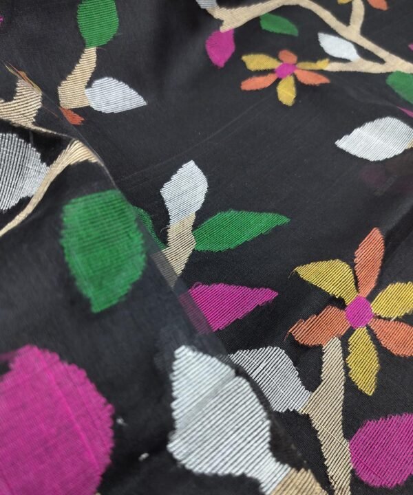 JAMDANI HANDLOOM SILK SAREE - Image 3