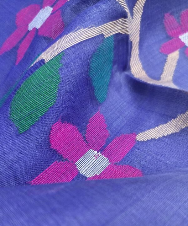 JAMDANI HANDLOOM SILK SAREE - Image 3