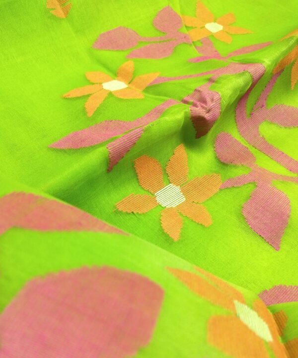 JAMDANI HANDLOOM SILK SAREE - Image 3