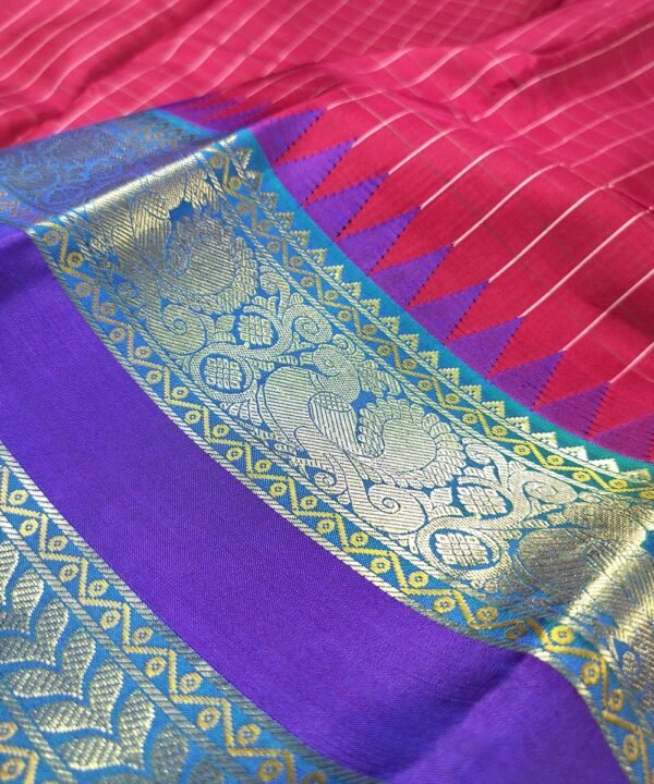 KORVAI KANJEEVARAM HANDLOOM SILK SAREE - Image 3