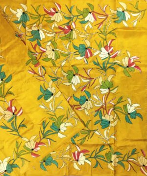 KANTHA EMBROIDERED KATAN SILK SAREE