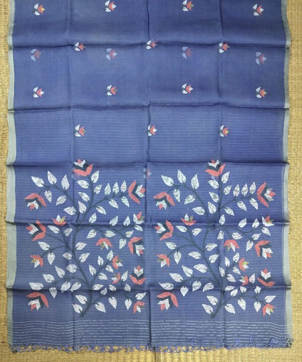 JAMDANI HANDLOOM SILK SAREE - Image 2