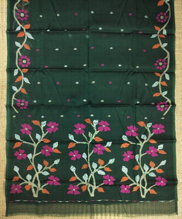 JAMDANI HANDLOOM SILK SAREE - Image 2