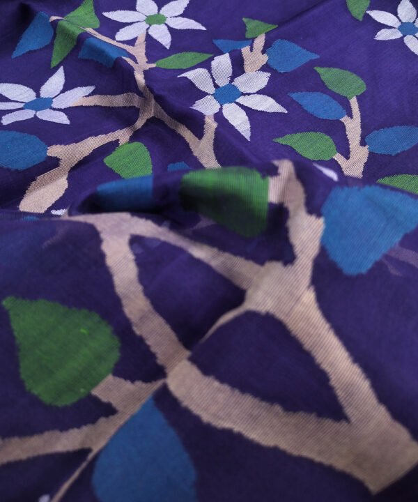 JAMDANI HANDLOOM SILK SAREE - Image 3