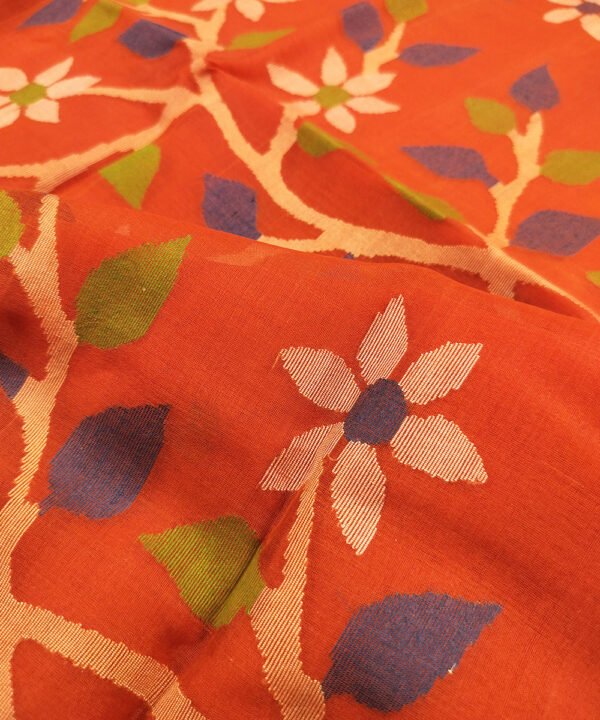 JAMDANI HANDLOOM SILK SAREE - Image 3