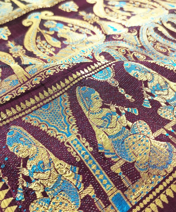 BALUCHARI HANDLOOM SILK SAREE - Image 3