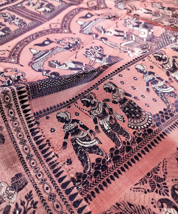 BALUCHARI HANDLOOM SILK SAREE - Image 3