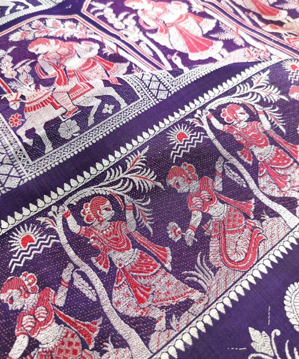 BALUCHARI HANDLOOM SILK SAREE - Image 3