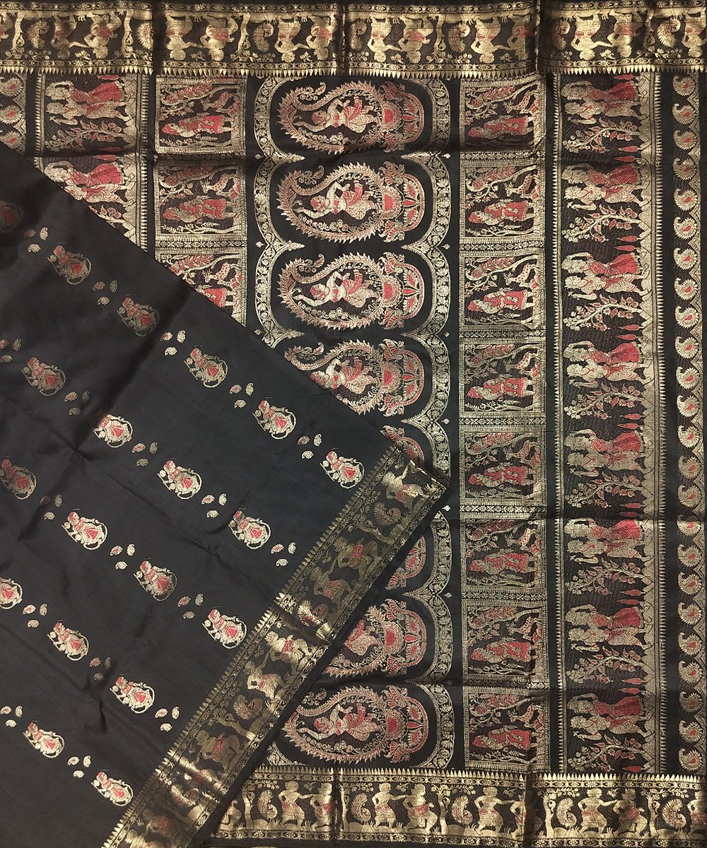 BALUCHARI HANDLOOM SILK SAREE