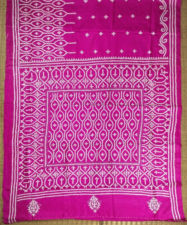 KATHIWAD EMBROIDERED KATAN SILK SAREE - Image 2