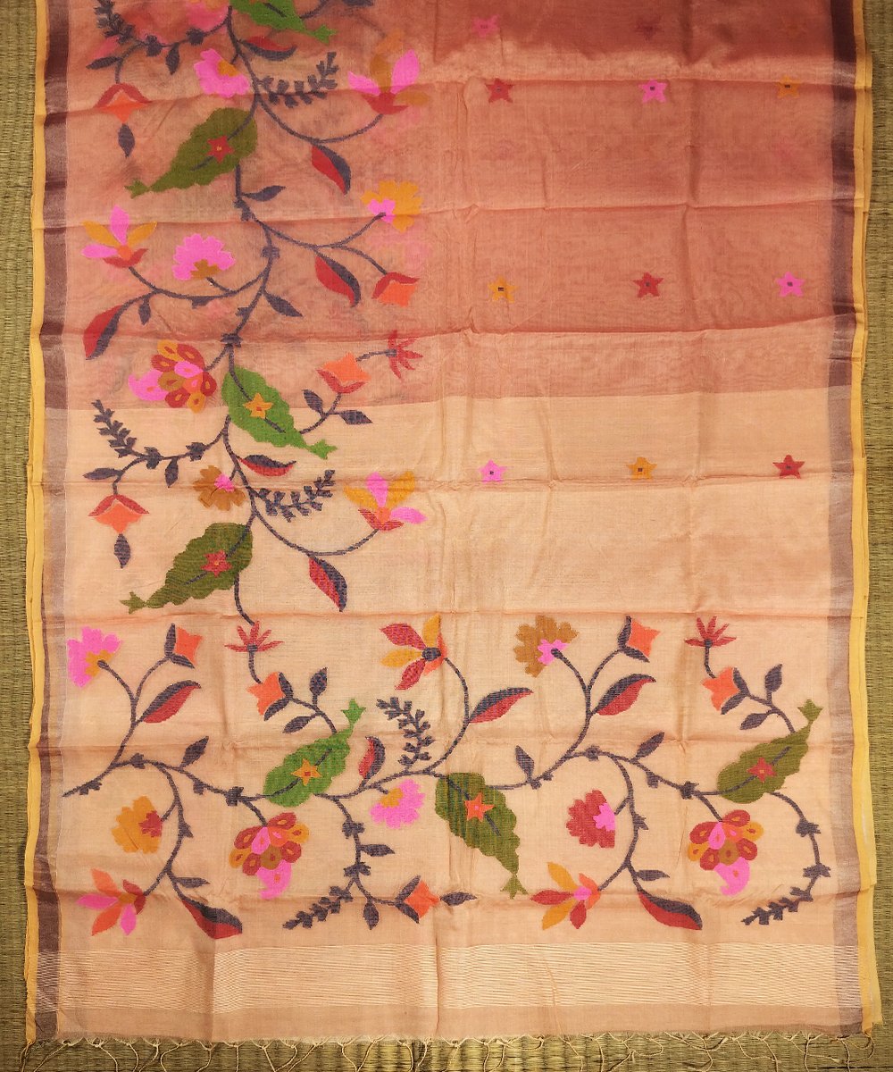 JAMDANI HANDLOOM SILK SAREE - Image 2