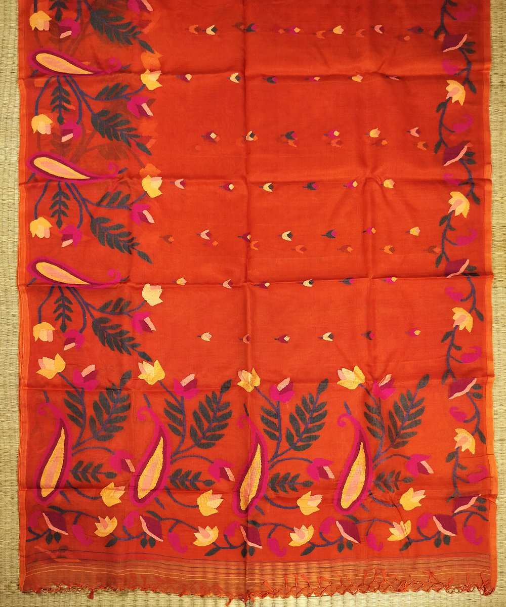 JAMDANI HANDLOOM SILK SAREE - Image 2