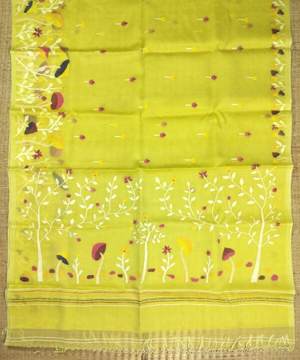 JAMDANI HANDLOOM SILK SAREE - Image 2