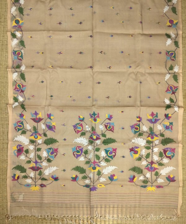 JAMDANI HANDLOOM SILK SAREE - Image 2
