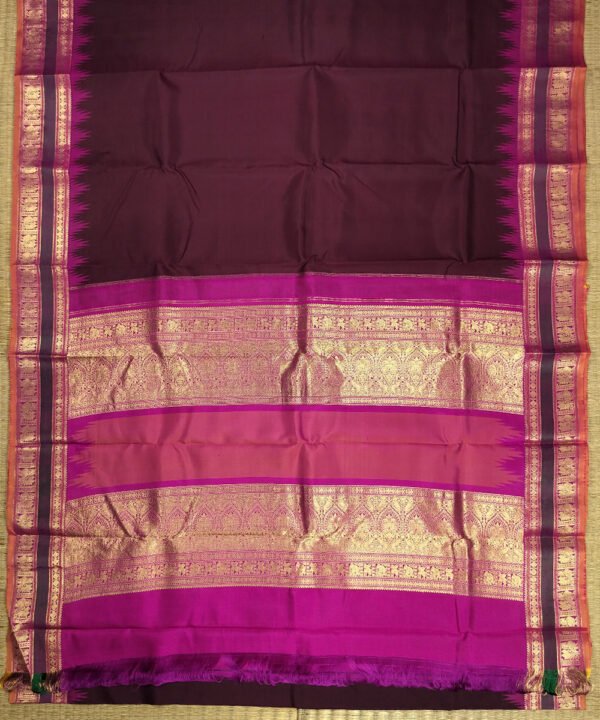 KORVAI KANJEEVARAM HANDLOOM SILK SAREE - Image 2