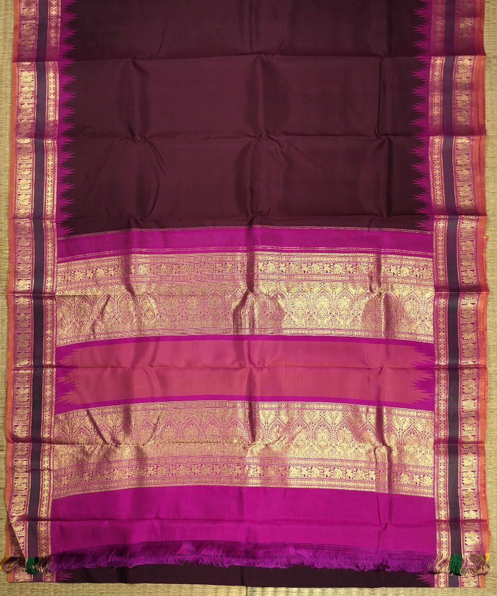 KORVAI KANJEEVARAM HANDLOOM SILK SAREE - Image 2