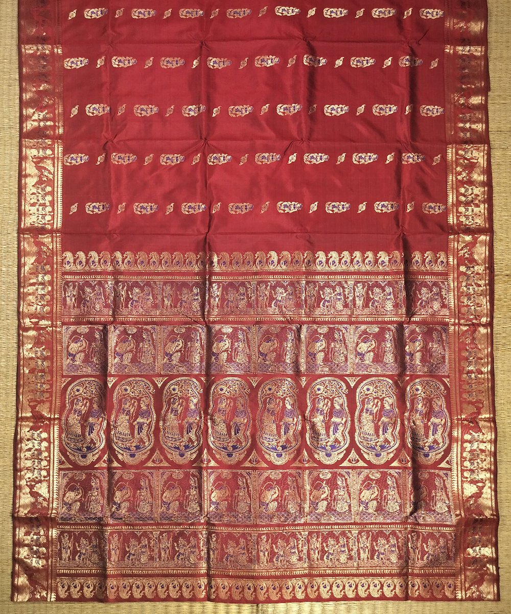 BALUCHARI HANDLOOM SILK SAREE - Image 2