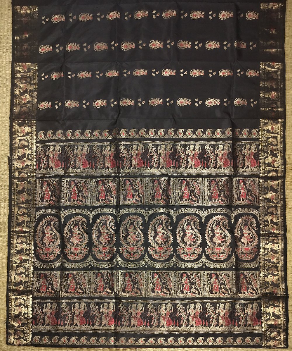 BALUCHARI HANDLOOM SILK SAREE - Image 2