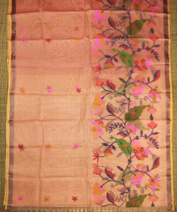 JAMDANI HANDLOOM SILK SAREE - Image 3