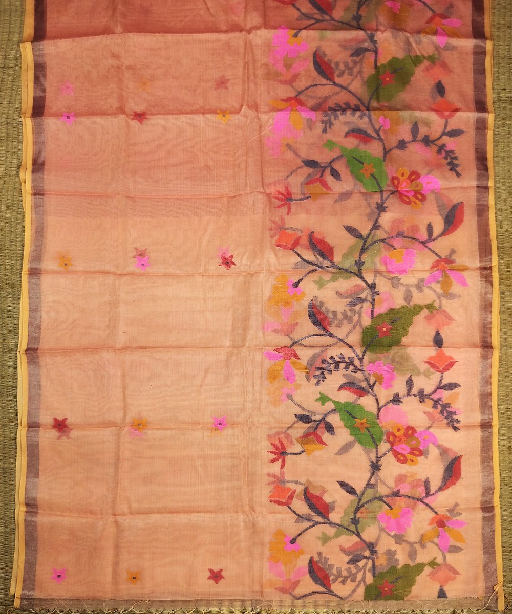 JAMDANI HANDLOOM SILK SAREE - Image 3