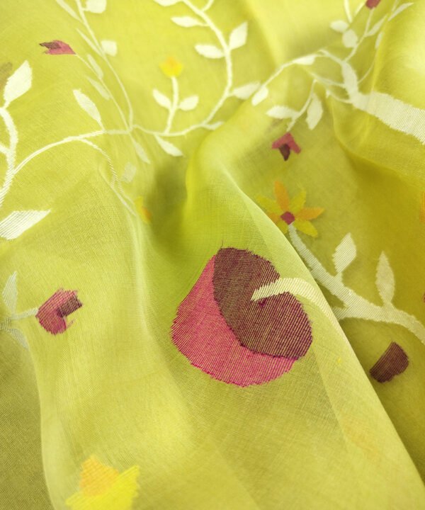 JAMDANI HANDLOOM SILK SAREE - Image 3