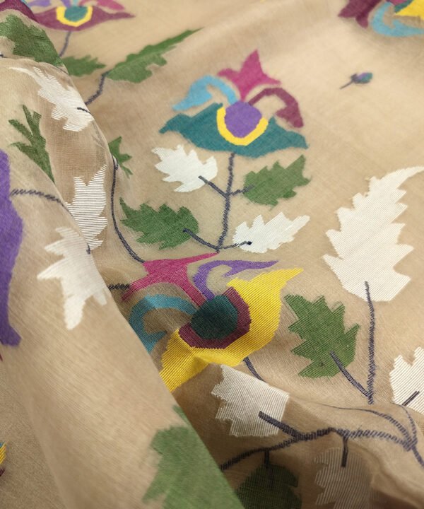 JAMDANI HANDLOOM SILK SAREE - Image 3