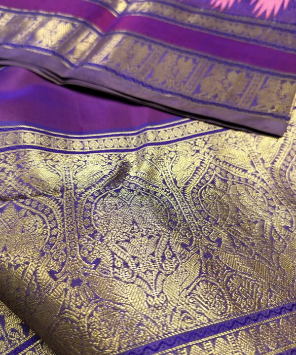 KORVAI KANJEEVARAM HANDLOOM SILK SAREE - Image 3