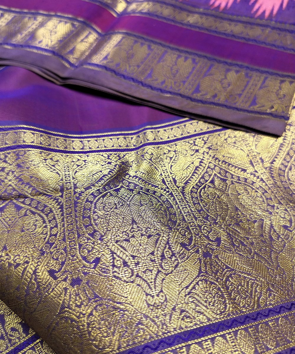 KORVAI KANJEEVARAM HANDLOOM SILK SAREE - Image 3