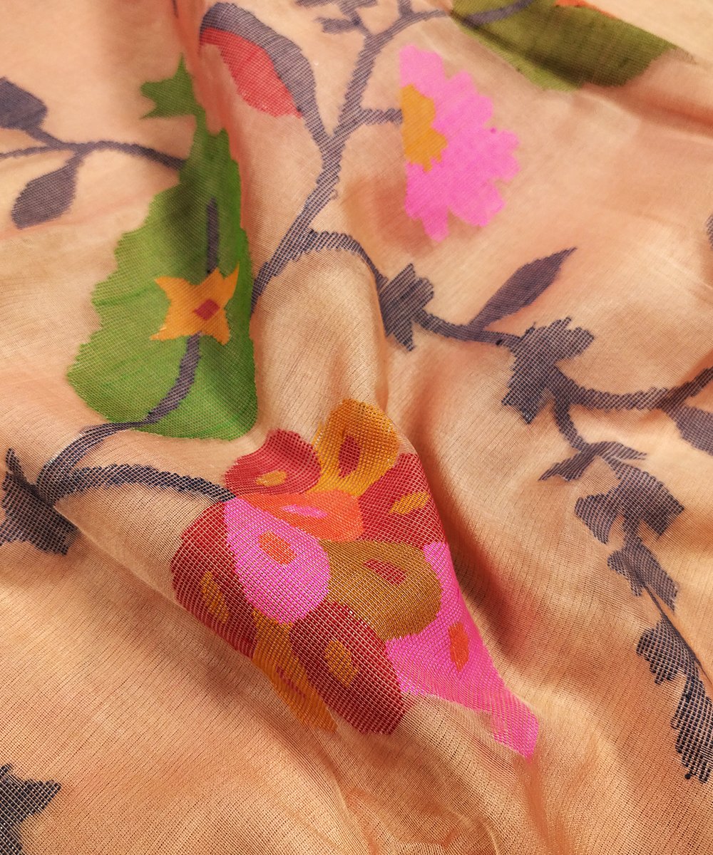JAMDANI HANDLOOM SILK SAREE - Image 4
