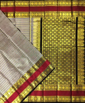 KORVAI VALDERI KANJEEVARAM HANDLOOM SILK SAREE