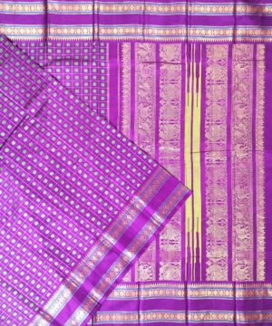 KORVAI HAZAR BUTTA KANJEEVARAM HANDLOOM SILK SAREE