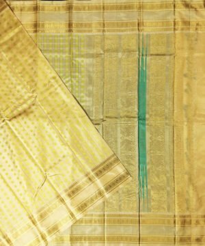 KORVAI HAZAR BUTTA KANJEEVARAM HANDLOOM SILK SAREE